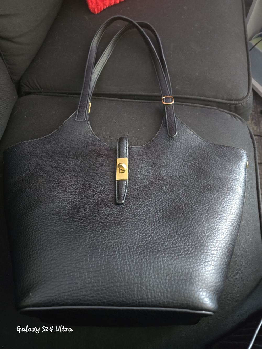 Miztique Isabelle 2-in-1 Scoop Neck Tote Black